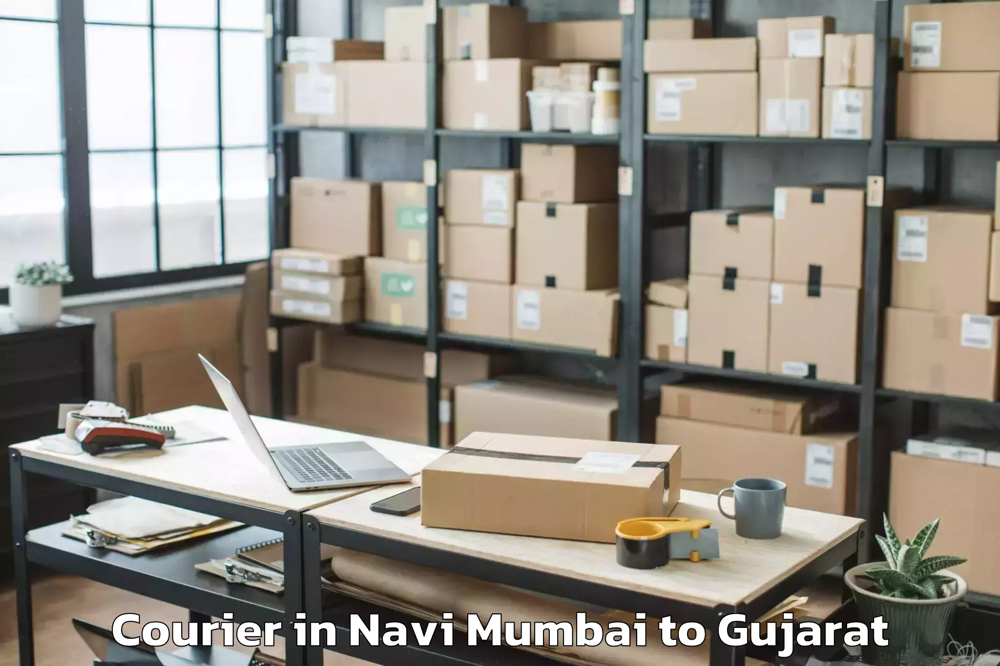 Affordable Navi Mumbai to Gujarat Vidyapith Ahmedabad Courier